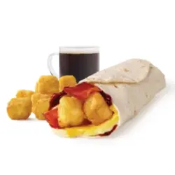 Bacon Breakfast Wrap Combo, HP Brown Sauce