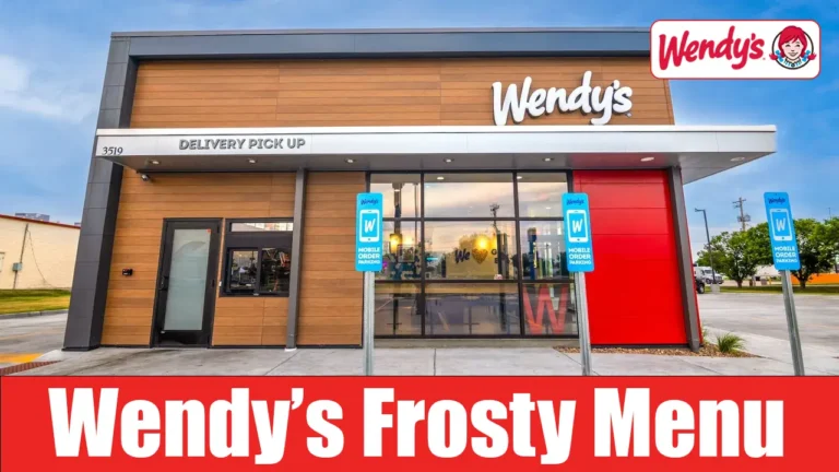Wendy’s Frosty Menu